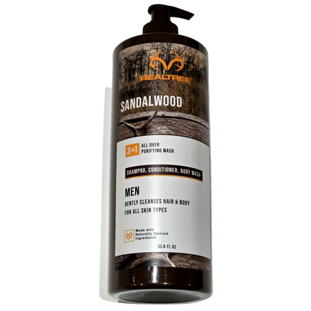 Realtree Sandalwood 3-in-1 All Over Purifying Wash 30 fl oz